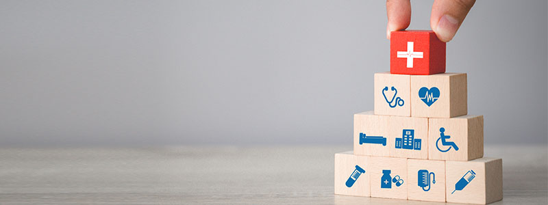 Healthcare blocks representing Axten Hospitals